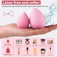 Makeup Brush Set, 42Pcs Makeup Tool Set Premium Synthetic Foundation Powder Concealers Eye Shadows Blush Makeup Brushes Kit with Makeup Sponge, Powder Puffs for Beginner & Professional - Image 5