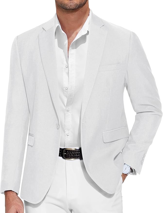 COOFANDY Men's Casual Blazer One Button Sport Coat Slim Fit Lightweight Suit Blazer Jacket