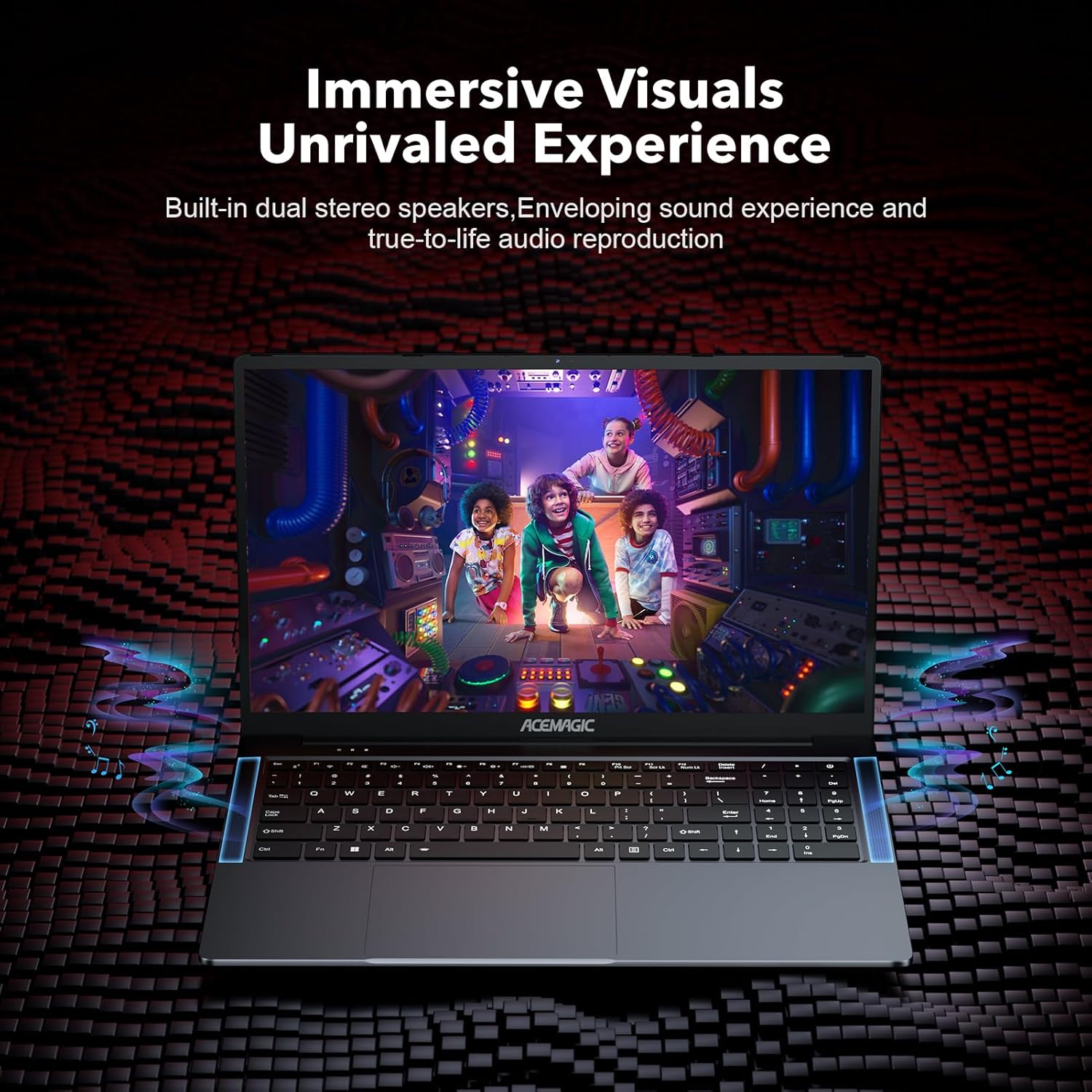 ACEMAGIC 2024 Laptop, 16.1-inch FHD Display Laptop with AMD Ryzen 7 5825U Processor(8C/16T) with Backlit Keyboard,16GB DDR4 512GB M.2 2280 NVMe SSD Laptop Computer,Type-C USB3.2 - Image 4