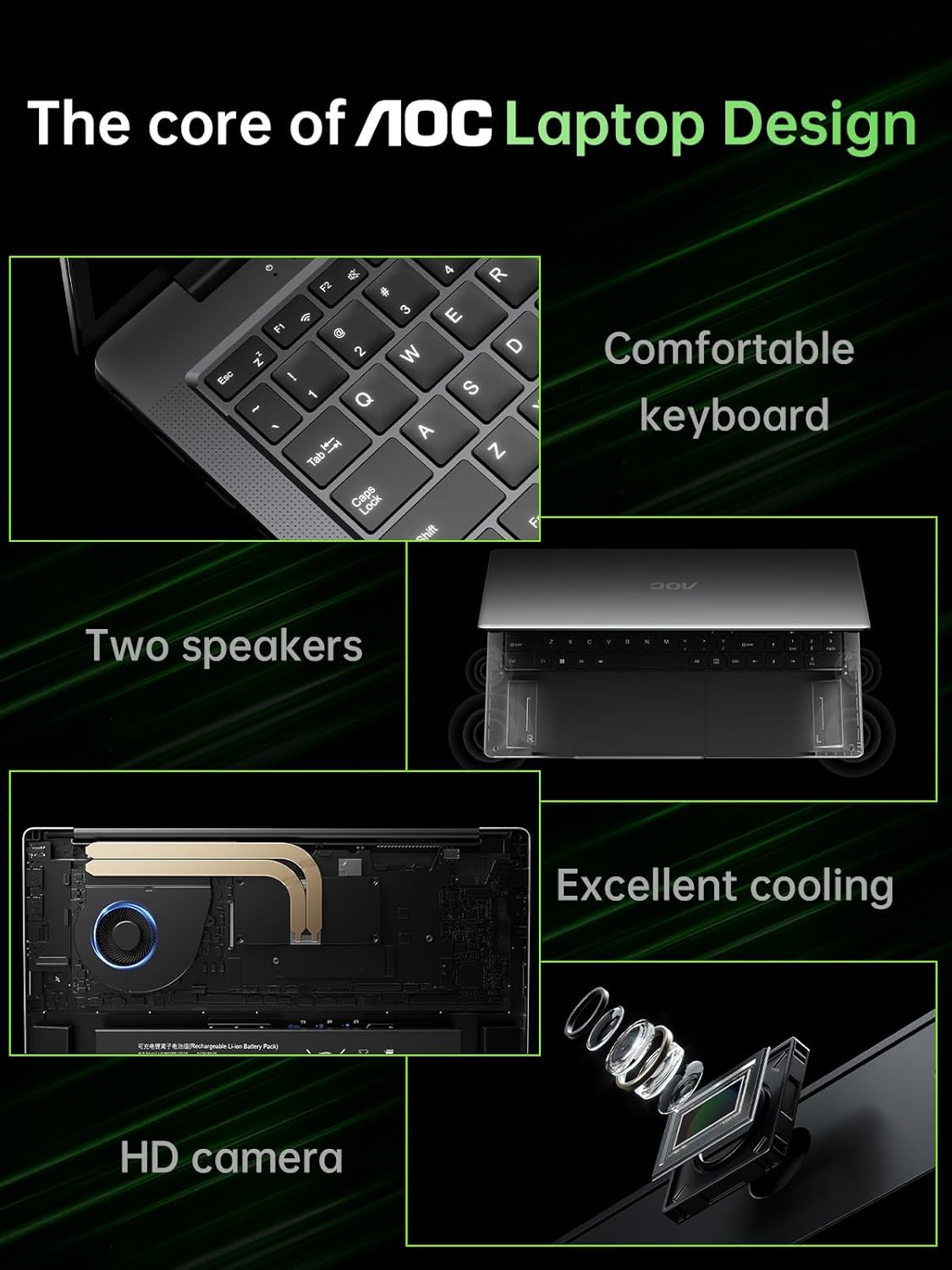 2025 Laptop with AMD Ryzen 7 5700U Processor(8C/16T, Up to 4.3GHz), 16.1“ FHD Display Laptop Computer with Backlit Keyboard, 16GB RAM 512GB NVMe SSD, WiFi 6, HDMI, USB3.2, Type-C, 53Wh Battery - Image 3