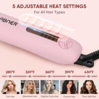 ABNER Rotating Curling Iron Set, Automatic Curling Wand for Long Hair, Easy to Use Hair Curler Get Effortless Beach Waves, 3 Sizes Ceramic Barrel 0.75" 1" 1.25" to 430°F with Home Button, Dual Voltage - Image 3