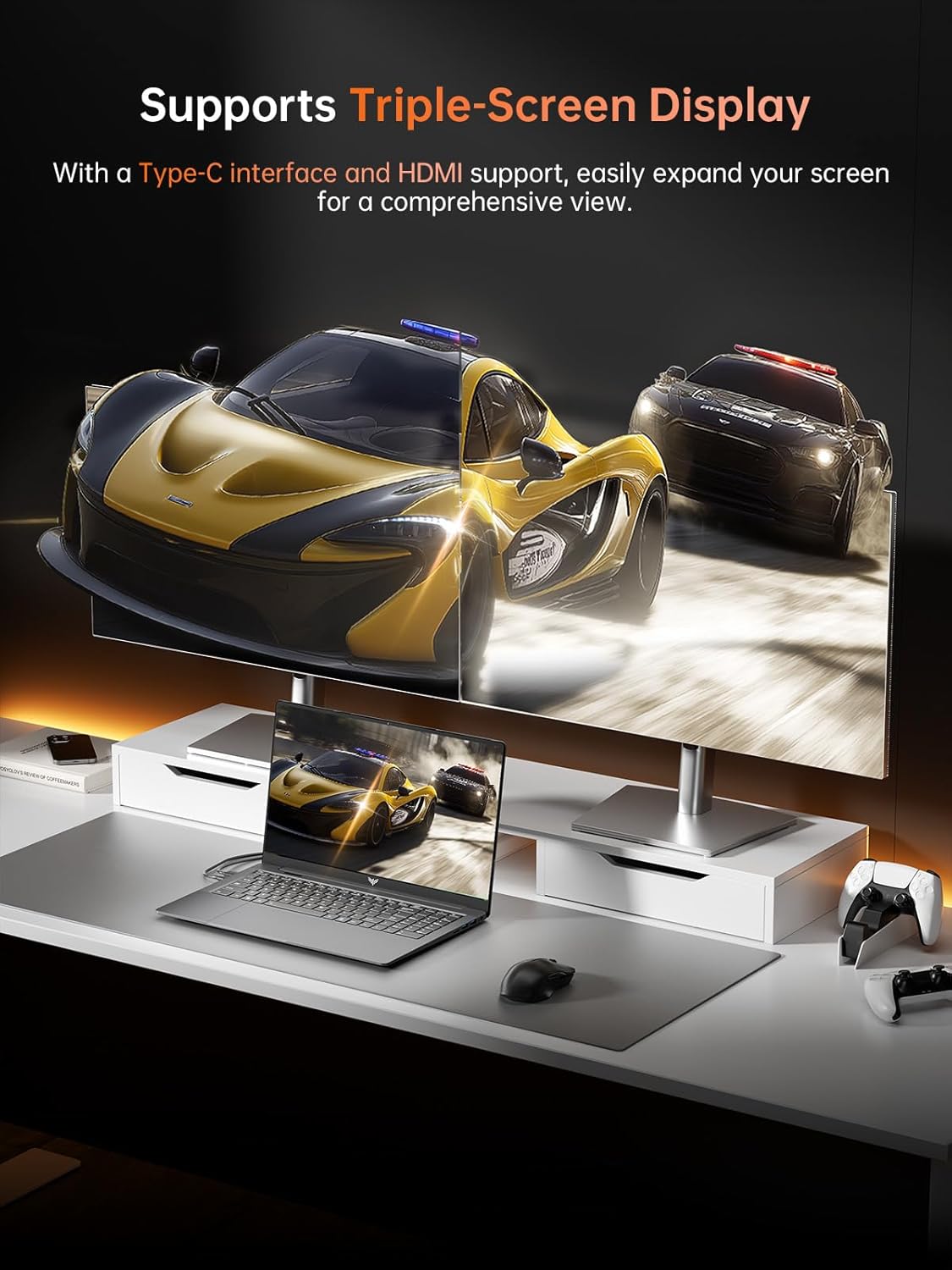 2025 Laptop, Laptop Computer with AMD Ryzen 7 5000 Series (8C/16T, Up to 4.3GHz), 16GB RAM 512GB NVMe SSD Windows 11 Laptop, Radeon RX Vega 8 Graphics, WiFi 6, 53Wh Battery, Backlit KB - Image 2