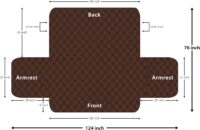 Utopia Bedding Reversible Sofa Couch Cover, Water Resistant Slipcover Furniture Protector with Foam Sticks and Elastic Straps for Kids Dogs Pets (3 Seater, Chocolate/Beige) - Image 4