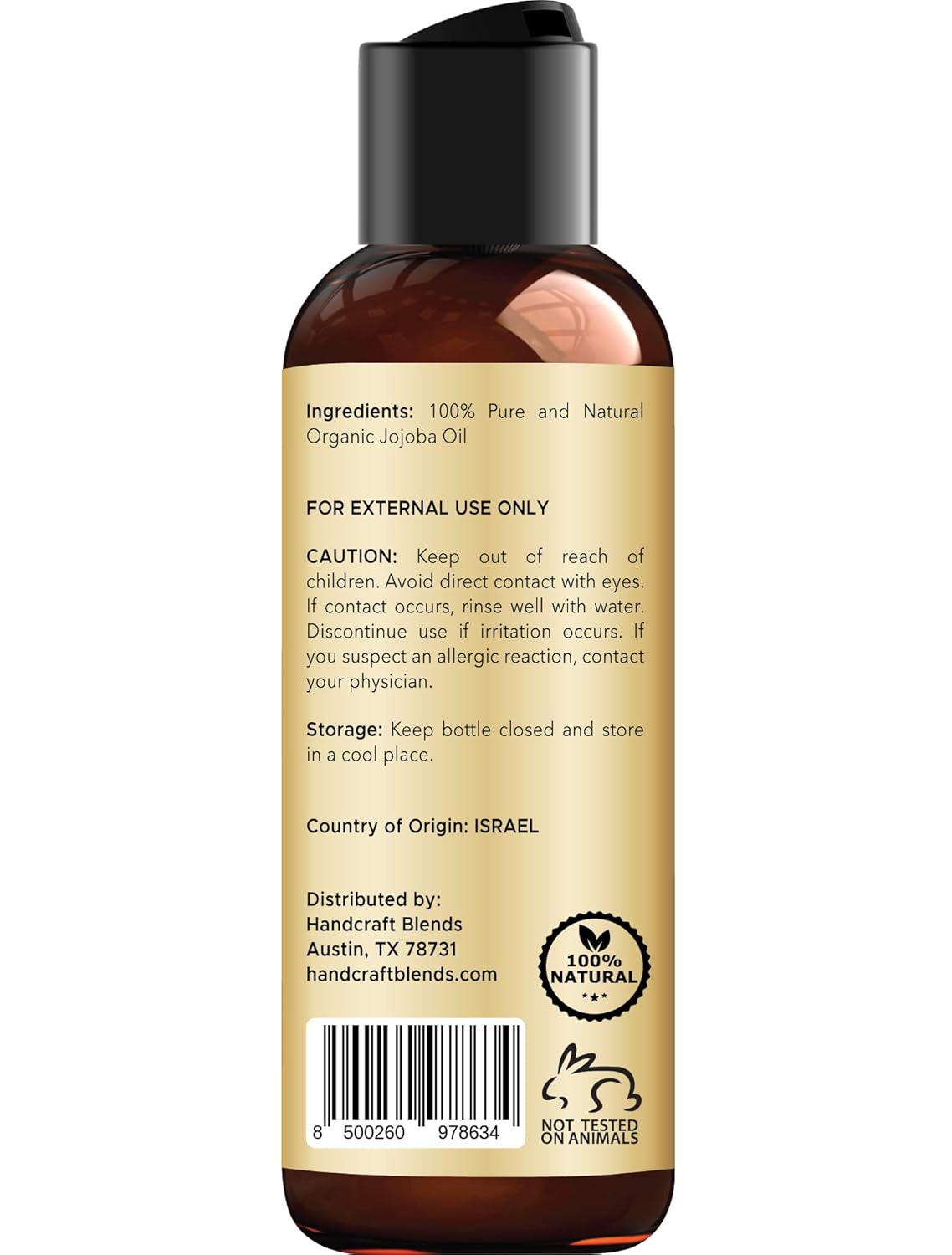 Majestic Pure USDA Organic Castor Oil - 100% Pure & Natural - Premium Grade, Cold Pressed, Hexane Free - Hair, Eyelashes, Eyebrows, Nails - Moisturizing & Nourishing - 8 Fl Oz - Image 5