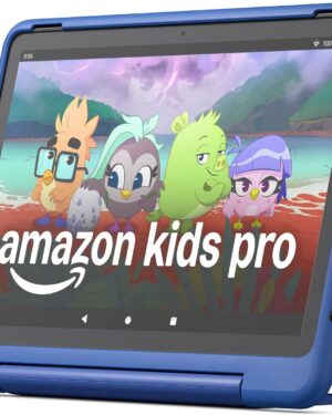 Amazon Fire HD 10 Kids Pro tablet (newest model) ages 6-12. Bright 10.1" HD screen, includes ad-free content, robust parental controls, 13-hr battery and slim case for older kids, 32 GB, Nebula