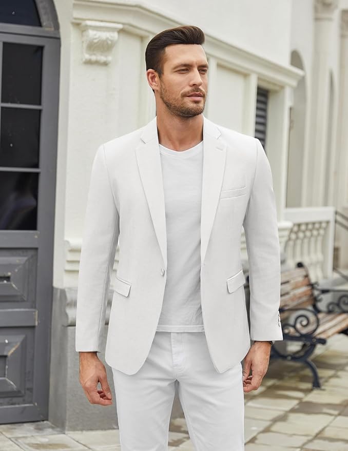 COOFANDY Men's Casual Blazer One Button Sport Coat Slim Fit Lightweight Suit Blazer Jacket - Image 5