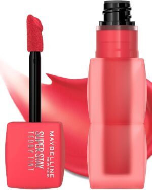 Maybelline Super Stay Teddy Lip Tint, Long Lasting Matte Lipstick For Up To 12HR Wear, July Forever, 1 Count