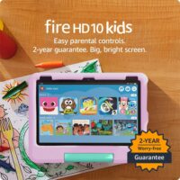 Amazon Fire HD 10 Kids tablet (newest model) ages 3-7 | Bright 10.1" HD screen with included ad-free and exclusive content, robust parental controls, 13-hr battery, 32 GB, Pink - Image 5