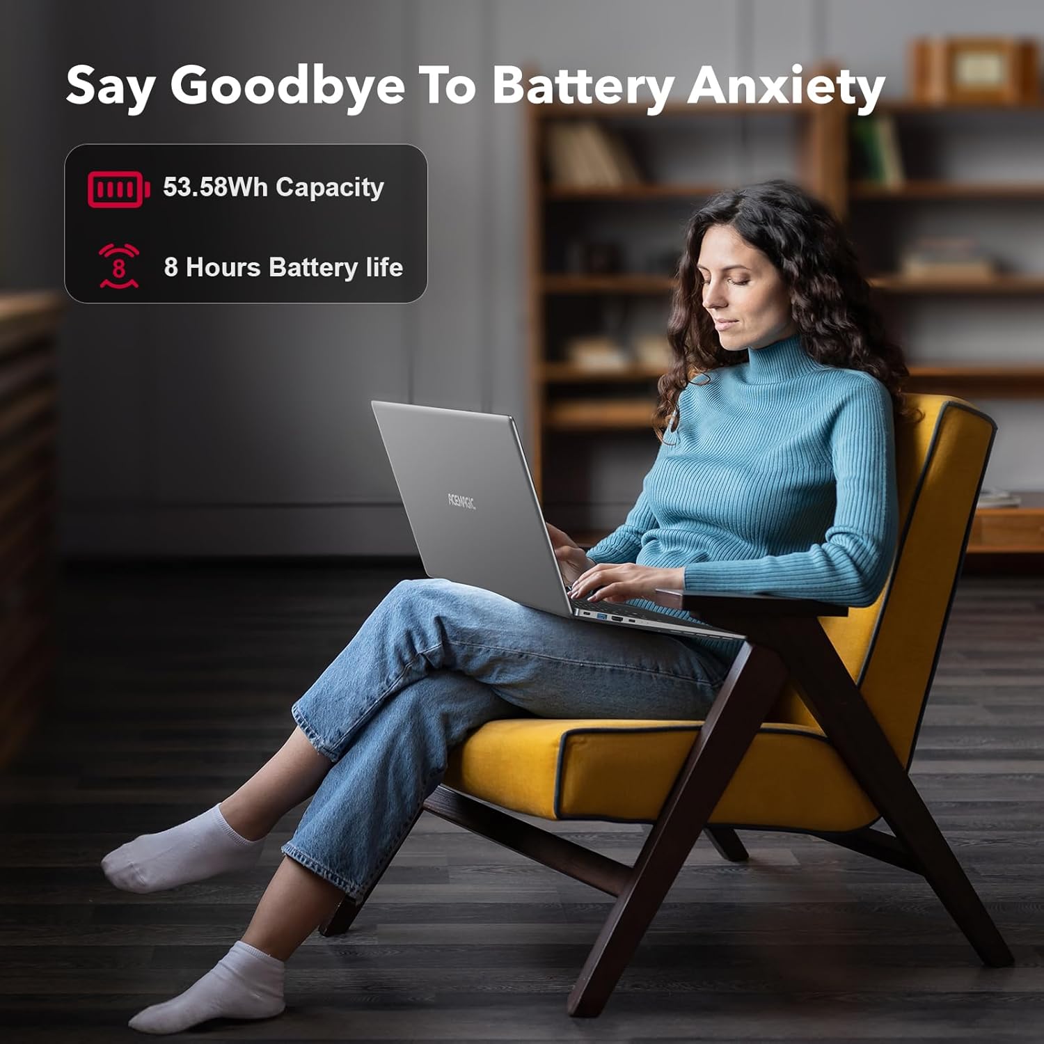 ACEMAGIC 2024 Laptop, 16.1-inch FHD Display Laptop with AMD Ryzen 7 5825U Processor(8C/16T) with Backlit Keyboard,16GB DDR4 512GB M.2 2280 NVMe SSD Laptop Computer,Type-C USB3.2 - Image 8