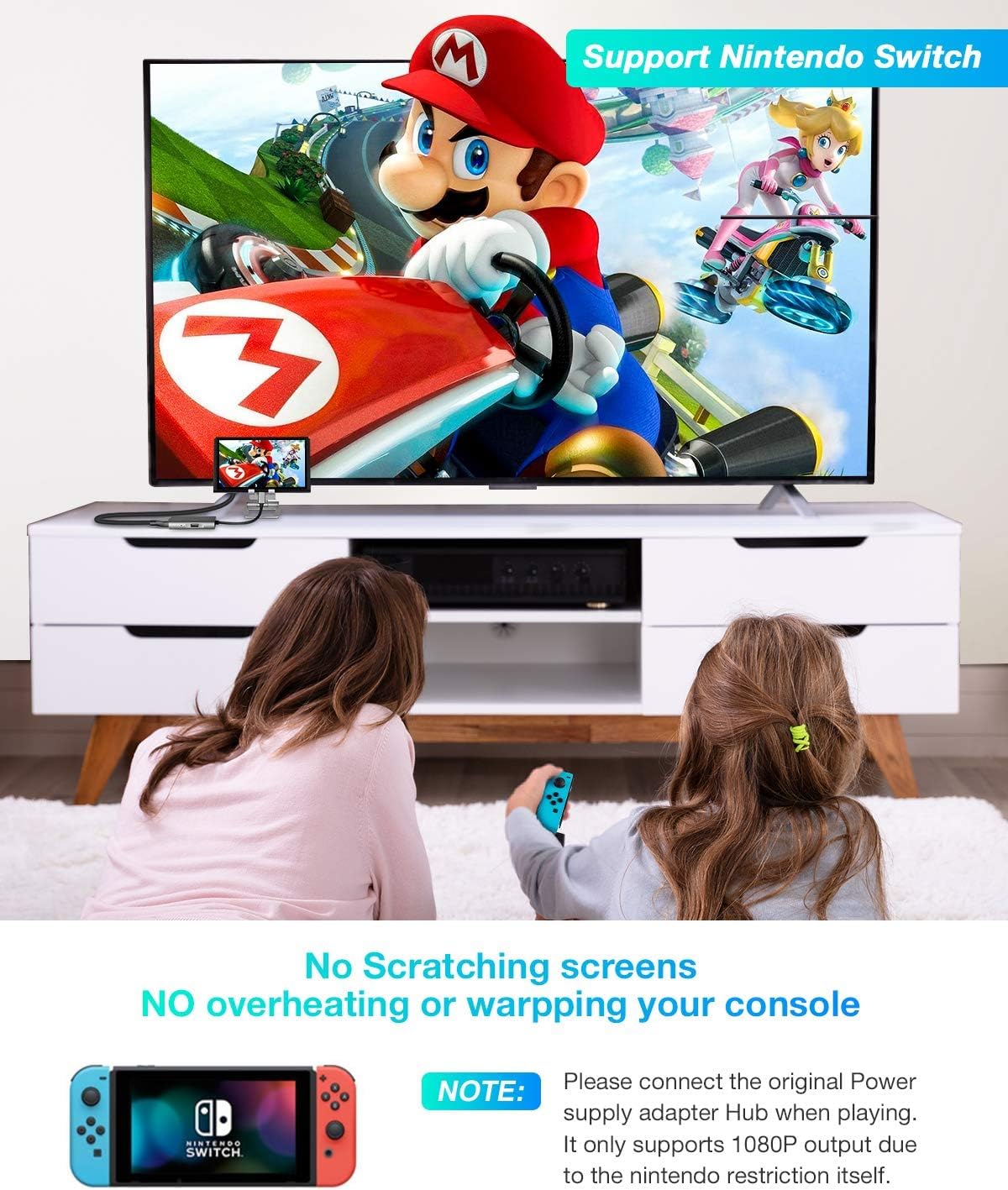 UtechSmart HDMI to USB C Adapter, 4-in-1 USB C Hub, Dual HDMI Adapter with 4K, USB C to USB Adapter for MacBook Pro Air, Dell, HP, Microsoft, Chromebook, Lenovo, iPhone 16 (100W PD USB 3.0) - Image 5