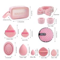 Makeup Brush Set, 42Pcs Makeup Tool Set Premium Synthetic Foundation Powder Concealers Eye Shadows Blush Makeup Brushes Kit with Makeup Sponge, Powder Puffs for Beginner & Professional - Image 3