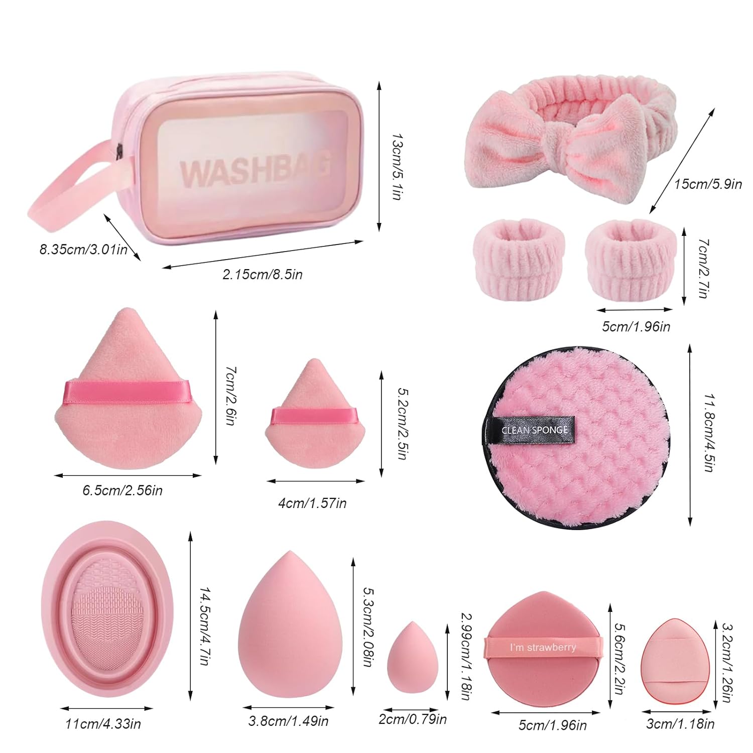 Makeup Brush Set, 42Pcs Makeup Tool Set Premium Synthetic Foundation Powder Concealers Eye Shadows Blush Makeup Brushes Kit with Makeup Sponge, Powder Puffs for Beginner & Professional - Image 3