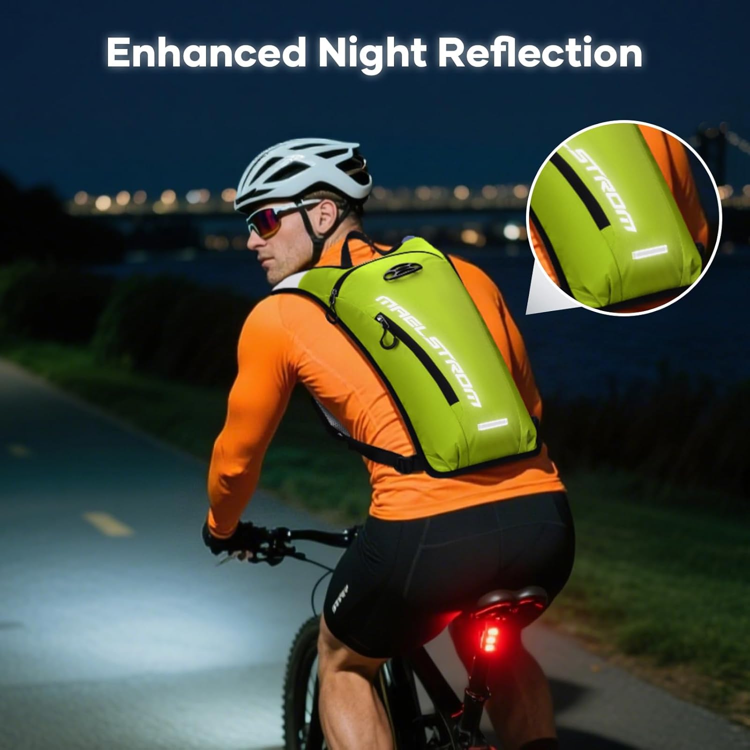 Maelstrom Running Hydration Vest, Hiking Backpack with 2L Water Bladder for Cycling Rave for Men Women - Image 2