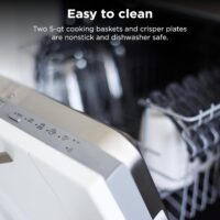Ninja DZ550 Foodi 10 Quart 6-in-1 DualZone Smart XL Air Fryer with 2 Independent Baskets, Smart Cook Thermometer for Perfect Doneness, Match Cook & Smart Finish to Roast, Dehydrate & More, Grey - Image 2