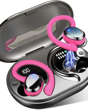 Wireless Earbuds Bluetooth Headphone Sport, Bluetooth 5.3 Earbud 3D HiFi Stereo Over Ear Buds, 48Hrs Earhooks Earphone with Noise Cancelling Mic, IP7 Waterproof Headset for Workout/Running/Gym