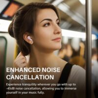 TOZO NC3 Hybrid Active Noise Cancelling Wireless Earbuds with 6 Mics AI Clear Call Ear Buds 55H Playtime with LED Display 32 Preset EQs via APP Bluetooth 5.3 IPX8 Waterproof in Ear Headphones - Image 5