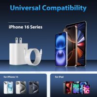iPhone 17 16 Charger Fast Charging, 20W iPhone 17 16 Pro Max USB C Fast Charger Block with 10FT Long Type C Fast Charging Cable for iPhone 17/17 Pro Max/iPhone Air/16 Pro Max/15/iPad, Samsung Series - Image 4