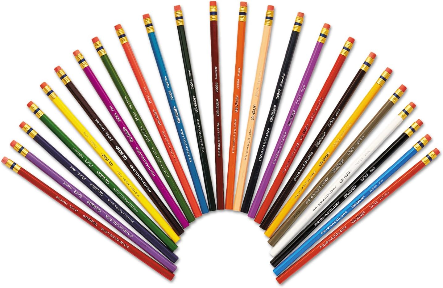 Prismacolor Col-Erase Erasable Colored Pencils, Adult Coloring, 24 Pack