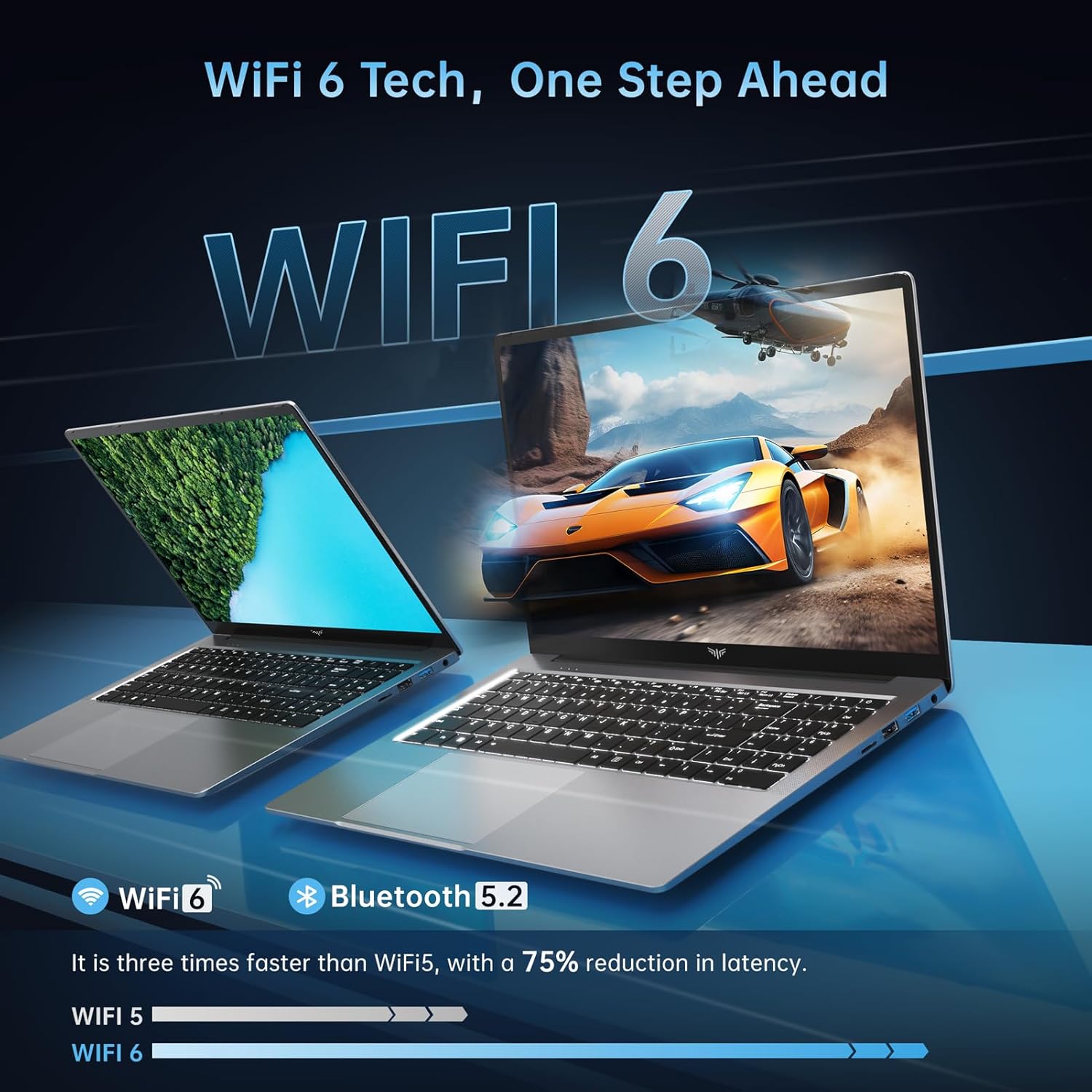 ACEMAGIC 2024 Laptop, 16.1-inch FHD Display Laptop with AMD Ryzen 7 5700U Processor(8C/16T), 16GB RAM 512GB ROM Laptop Computer, Support WiFi 6, 53Wh Battery, with Backlit Keyboard - Image 4
