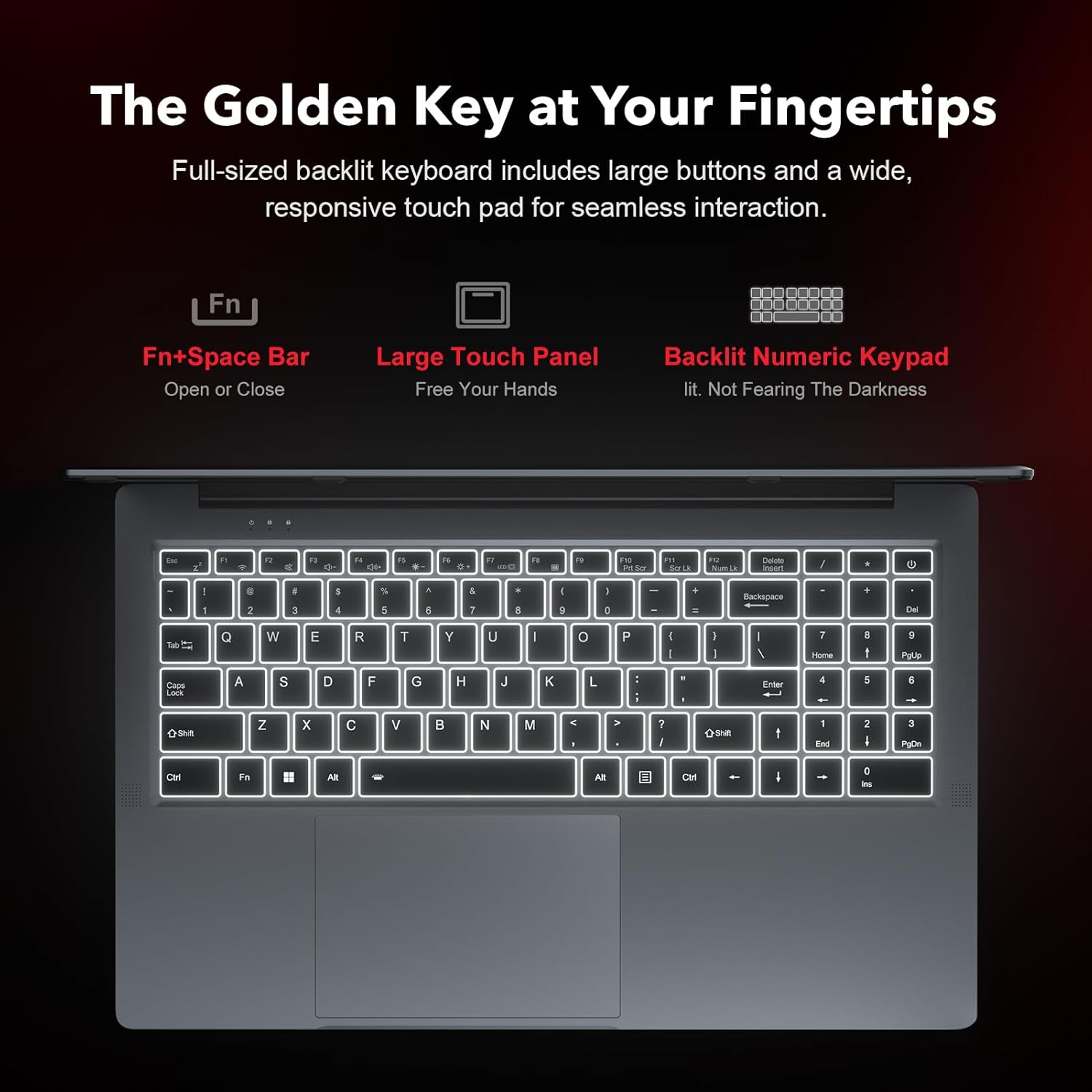 ACEMAGIC 2024 Laptop, 16.1-inch FHD Display Laptop with AMD Ryzen 7 5825U Processor(8C/16T) with Backlit Keyboard,16GB DDR4 512GB M.2 2280 NVMe SSD Laptop Computer,Type-C USB3.2 - Image 6