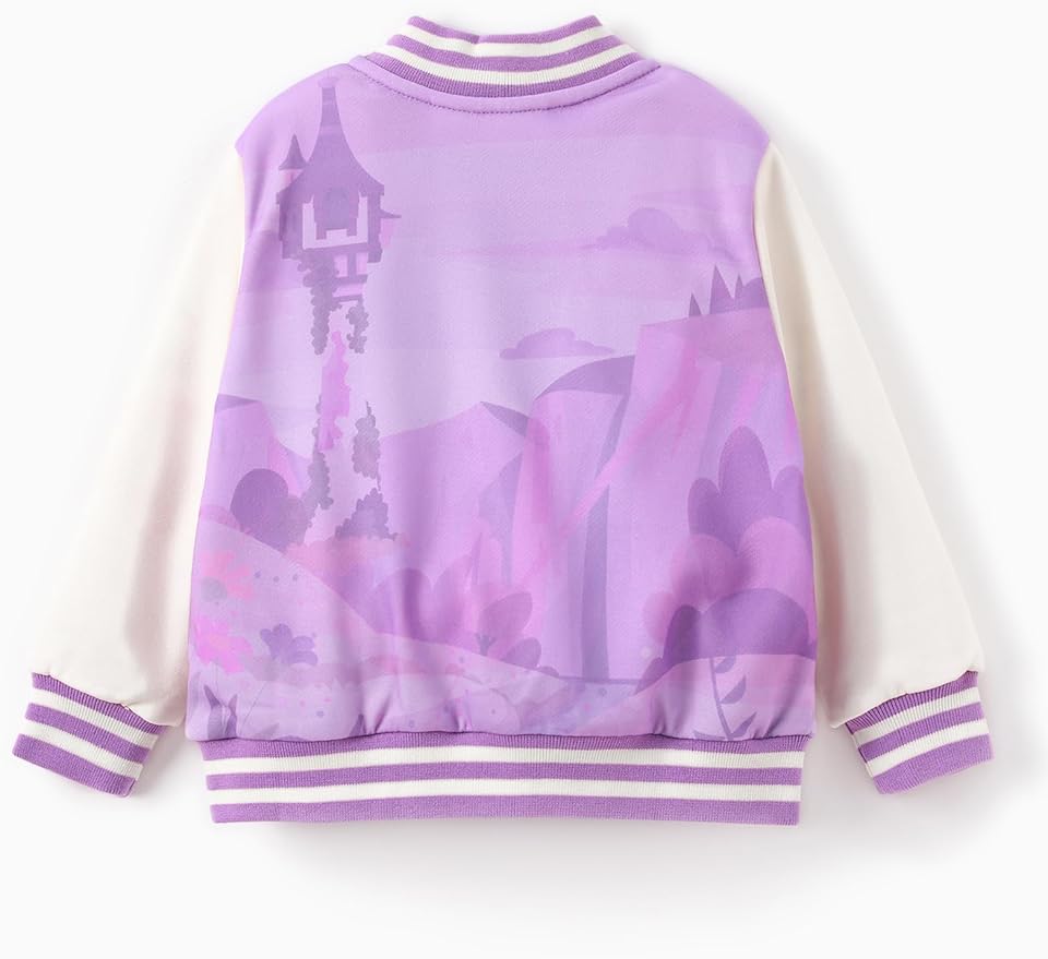 Disney Minnie Mickey Stitch Princess Frozen Elsa Jacket Lightweight Zip up Fall Clothes Classic Sweatshirt 2-14 Years - Image 6