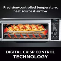Ninja Foodi 9-in-1 Digital Oven Air Fry, Air Roast/ Broil, Bake, Bagel, Toast, Dehydrate, Keep Warm, and Reheat - Stainless Steel - Image 3
