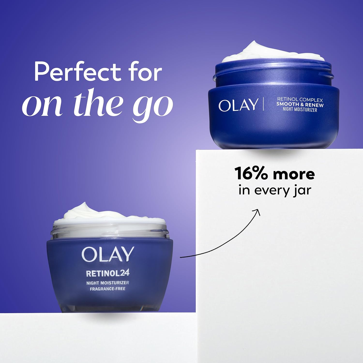 Olay Regenerist Retinol Face Moisturizer, Smooth & Renew Cream for Women, Fragrance-Free - Anti-Aging, Anti-Wrinkle, Fine Lines, Tightening, Brightening - Recyclable Eco Jar, Non-Greasy, 2 Oz - Image 6
