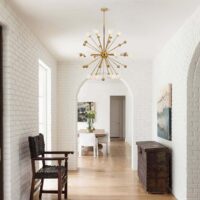 KCO Lighting Modern Gold Globe Sputnik Chandelier 18-Light Milk Glass Ball Round Pendant Lighting Mid Century Contemporary Starburst Chandelier Kitchen Island Dining Lights Fixture (18-Light) - Image 3