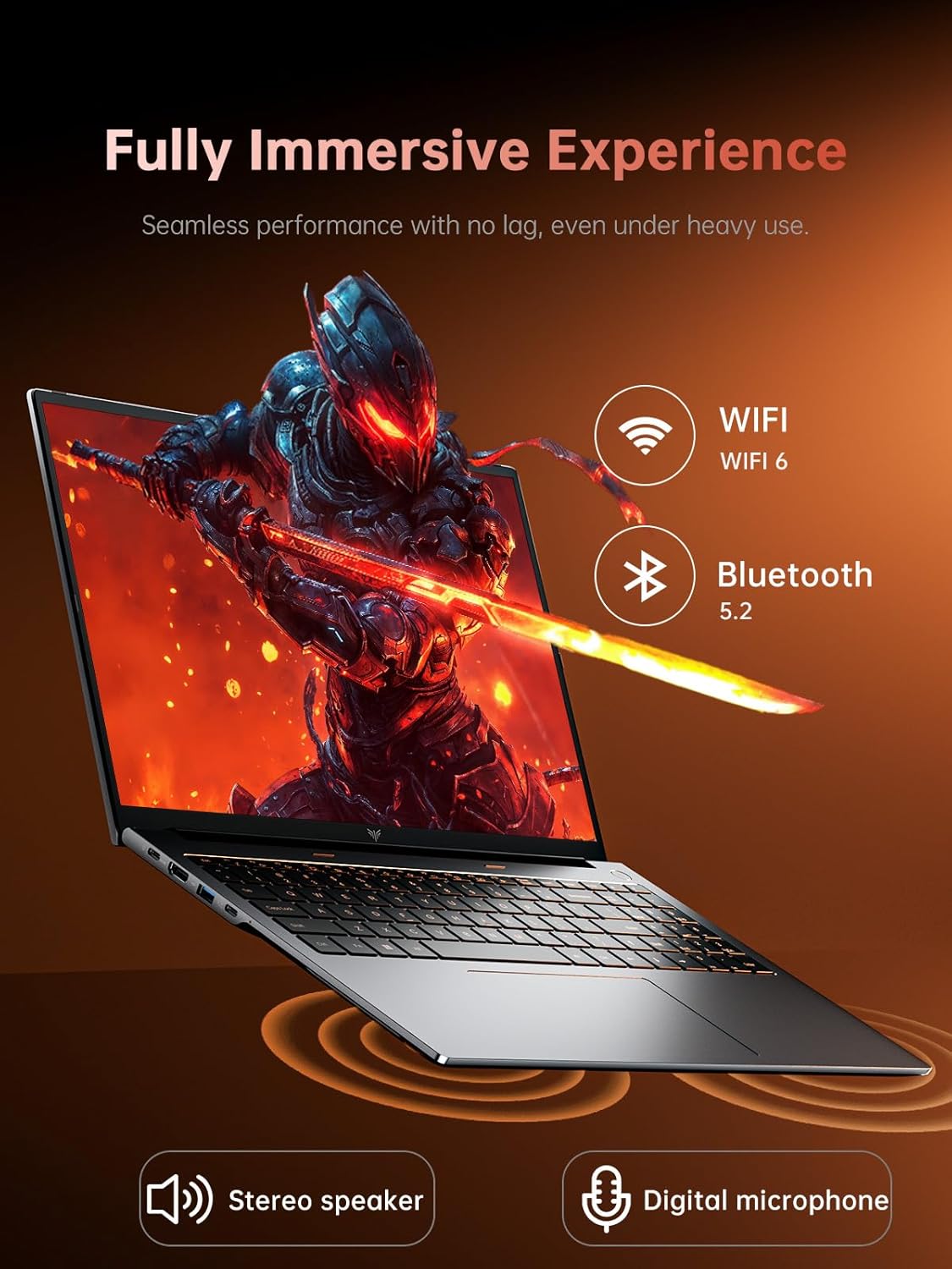 2025 Laptop, Laptop with AMD Ryzen 7 6800H (8C/16T, Up to 4.7GHz), 16GB DDR5 512GB NVMe SSD Laptop Computer, 16-inch FHD Display, WiFi 6, Backlit KB - Image 4