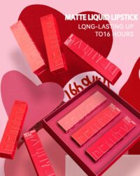Matte Liquid Lipstick for Women,1Pcs Highly Pigmented Color Lip Stain Tint,Super Velvet Matte Lip Gloss,Up to 16H Wear Lipstain,Long Lasting Waterproof Lipgloss,Non-Stick Cup Lip Makeup-05# Ruby Red - Image 3