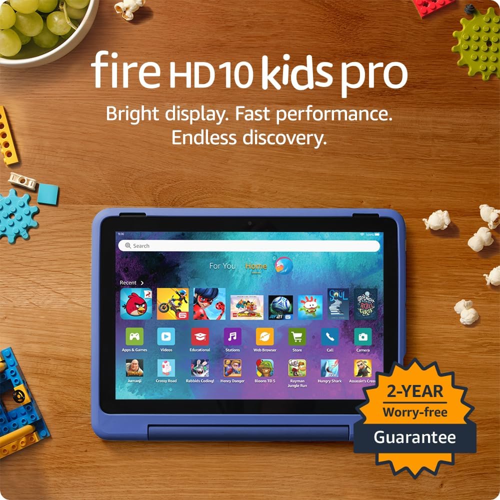 Amazon Fire HD 10 Kids Pro tablet (newest model) ages 6-12. Bright 10.1" HD screen, includes ad-free content, robust parental controls, 13-hr battery and slim case for older kids, 32 GB, Nebula - Image 4