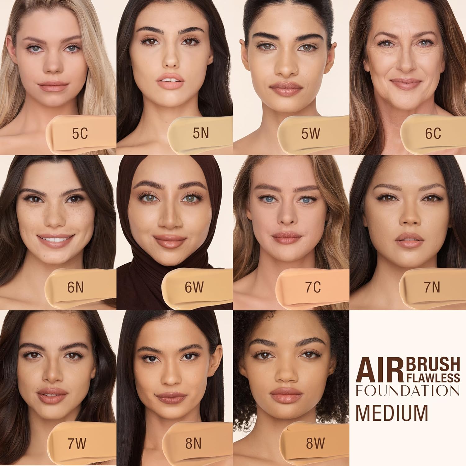 Charlotte Tilbury Airbrush Flawless Matte Foundation - Full Coverage Liquid Makeup with a Natural-Matte Finish - Smoothes & Blurs Pores - Waterproof & Transfer Resistant - Image 7