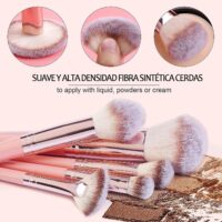 Makeup Brush Set, 42Pcs Makeup Tool Set Premium Synthetic Foundation Powder Concealers Eye Shadows Blush Makeup Brushes Kit with Makeup Sponge, Powder Puffs for Beginner & Professional - Image 4