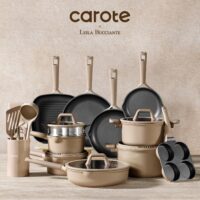 CAROTE 31PCS Pots and Pans Set, Nonstick Cookware Set Kitchen Non Stick Induction Cookware Non-toxic Granite Cooking set - Image 2
