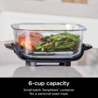 Ninja 6 Cup CleanCrisp Glass Container with Leak-Proof Storage lid, Compatible Crispi® Portable Cooking System, Microwave, Freezer & Dishwasher Safe, PFAS & PTFE Free Glass, XSKSFN6CUP - Image 7