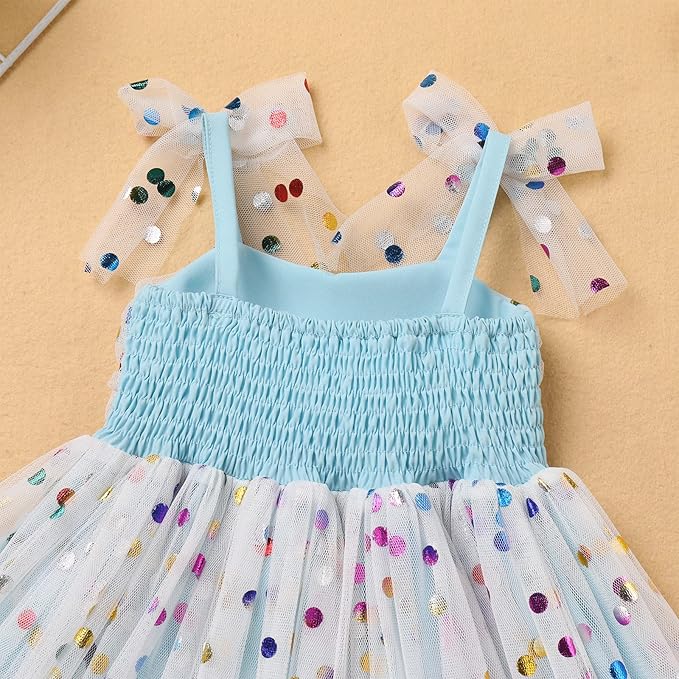 Baby Girls Tutu Dress Summer Sleeveless Backless Princess Birthday Party Dresses Sequin Ruffle Tulle Bowknot Sundress - Image 3