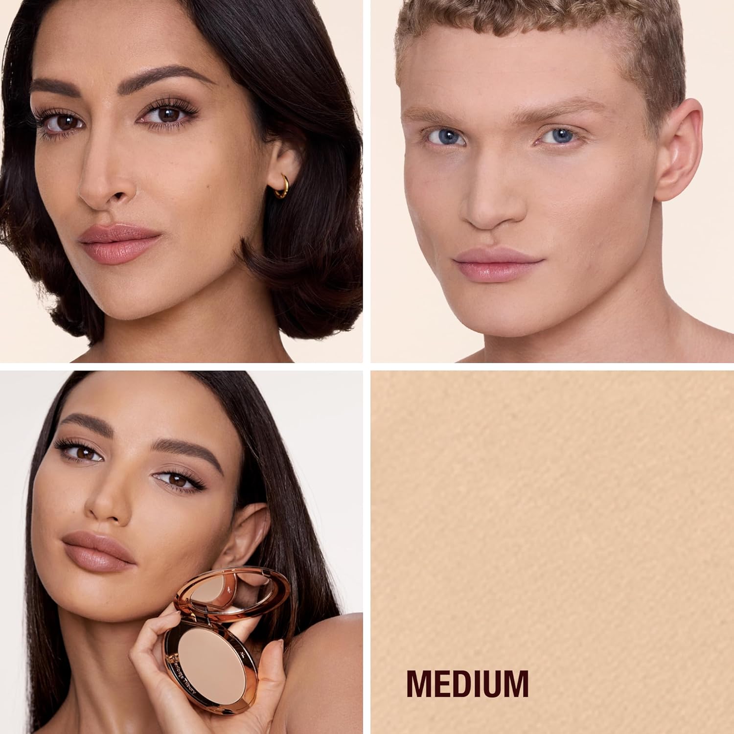 Charlotte Tilbury Airbrush Flawless Finish Setting Powder - Pore-Blurring Pressed Powder for Face Makeup to Minimize Shine with a Soft-Focus Finish - Image 4