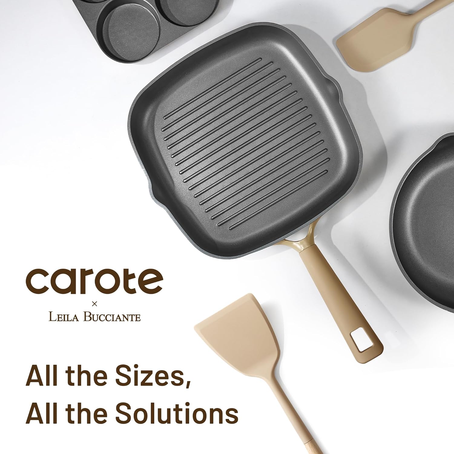 CAROTE 31PCS Pots and Pans Set, Nonstick Cookware Set Kitchen Non Stick Induction Cookware Non-toxic Granite Cooking set - Image 3