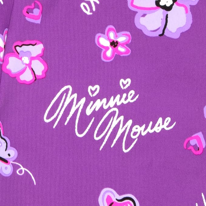 Disney Minnie Mouse Girls Hoodie and Leggings 2-Pack with Attached Zipper Purse, Girls Hooded Sweatshirt and Active Leggings - Image 3