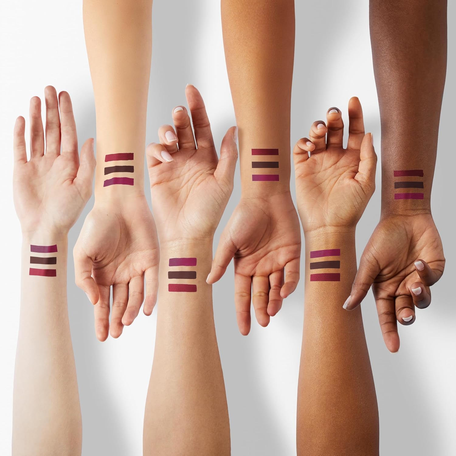 evpct 3Pcs Dark Red Purple Plum Matte Liquid Lipstick Sets for Women Matte Lip Stain Long Lasting Waterproof, Burgundy Blood Blue Red lipstick, Black Cherry Maroon Gothic 24 Hours Magic Lipsticks - Image 5