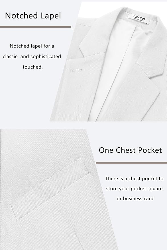COOFANDY Men's Casual Blazer One Button Sport Coat Slim Fit Lightweight Suit Blazer Jacket - Image 3
