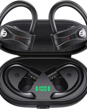 Wireless Earbuds 4 Mic Clear Call Bluetooth Headphones