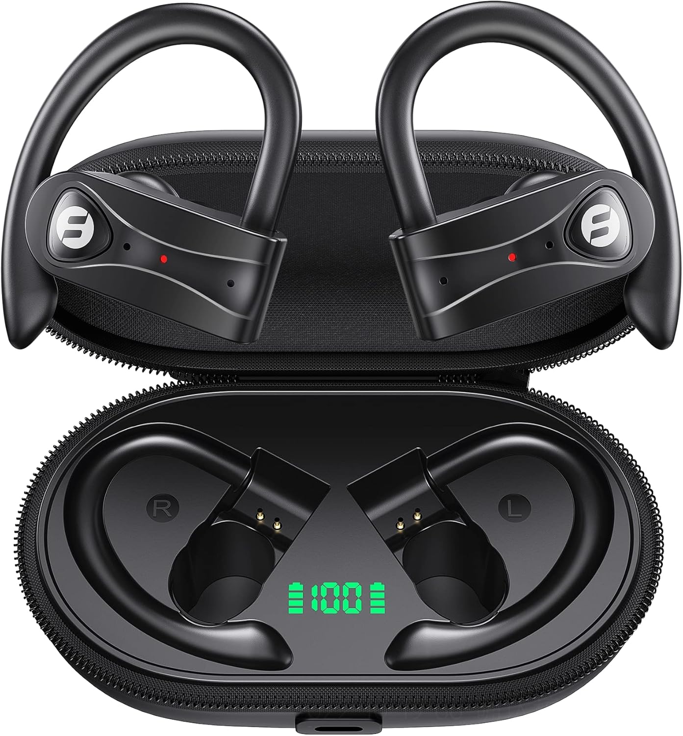 Wireless Earbuds 4 Mic Clear Call Bluetooth Headphones