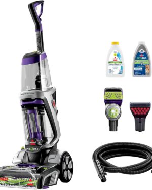BISSELL ProHeat 2X Revolution Pet Pro Plus, 3588F, Upright Deep Cleaner, 30-minute Dry Time, Dual Dirt Lifter Powerbrush, Hose & Tool Attachment, Pet Upholstery and Tough Stain Tool Included