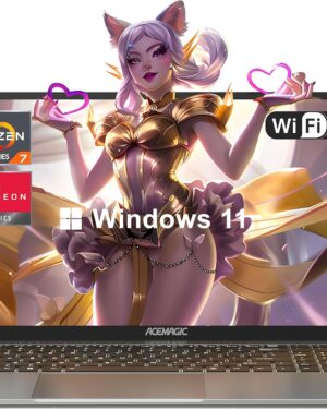 ACEMAGIC 2025 Laptop, Laptop with AMD Ryzen 7 5700U (8C/16T, Up to 4.3GHz), 16GB RAM 512GB NVMe SSD Laptop Computer, Radeon RX Vega 8 Graphics, 16.1-inch FHD Display, WiFi 6, Backlit KB
