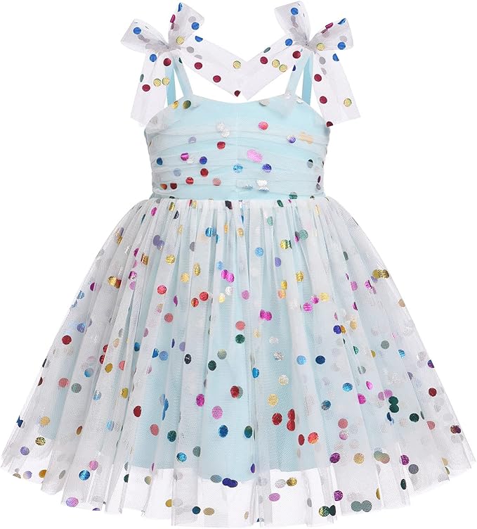 Baby Girls Tutu Dress Summer Sleeveless Backless Princess Birthday Party Dresses Sequin Ruffle Tulle Bowknot Sundress