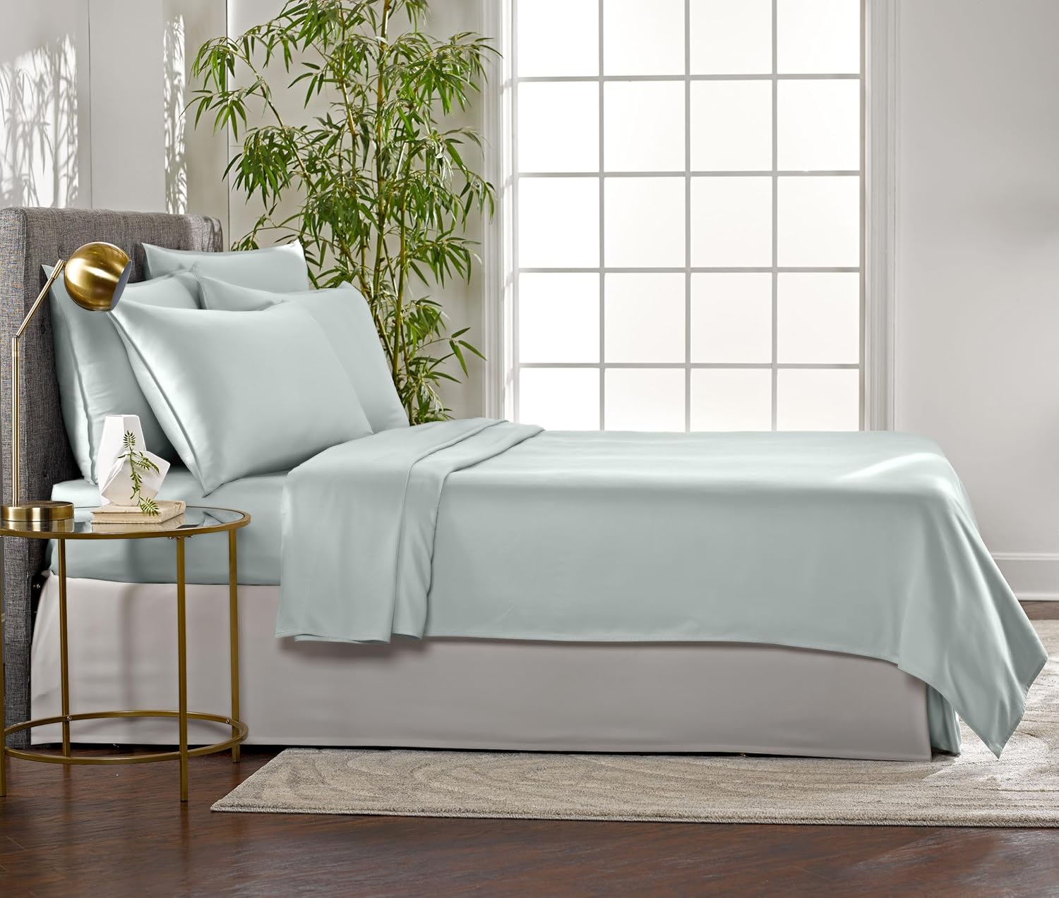 King Sheets by Pure Bamboo, Genuine 100% Organic Viscose Derived from Bamboo Bed Sheet Set, Luxuriously Soft & Cooling, Double Stitching, 2 Year Quality... - Image 2