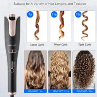 Automatic Hair Curling Iron, Rotating Curlers Iron with 1" Barrel Curls, Hair Curler Wand with 4 Temp & Dual Voltage, Anti-Scald, Auto Shut-Off - Image 6