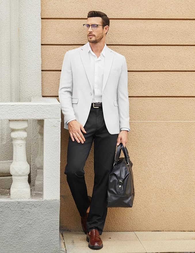 COOFANDY Men's Casual Blazer One Button Sport Coat Slim Fit Lightweight Suit Blazer Jacket - Image 4