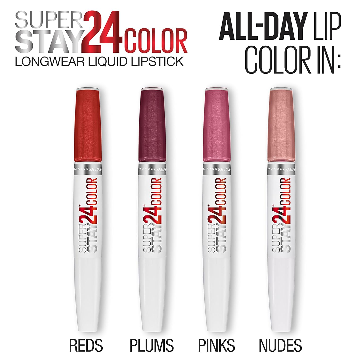 Maybelline New York SuperStay 24 2-Step Liquid Lipstick Makeup, Steady Red-Y, 1 kit - Image 4